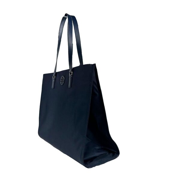 Tory Burch (136144) Navy Ella Large Nylon Tote Bag Purse Shoulder Handbag - Picture 5 of 5